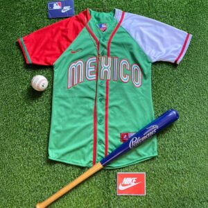 Jersey de Béisbol - Mexico - Rojo Verde Blanco