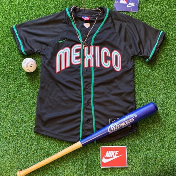 Jersey de Béisbol - Mexico - Negro