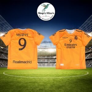 Camisa - Mbappe - Real Madrid - Naranja