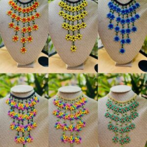 Acesorios - Set Mini Collar Cascada, Aretes & Pulceras