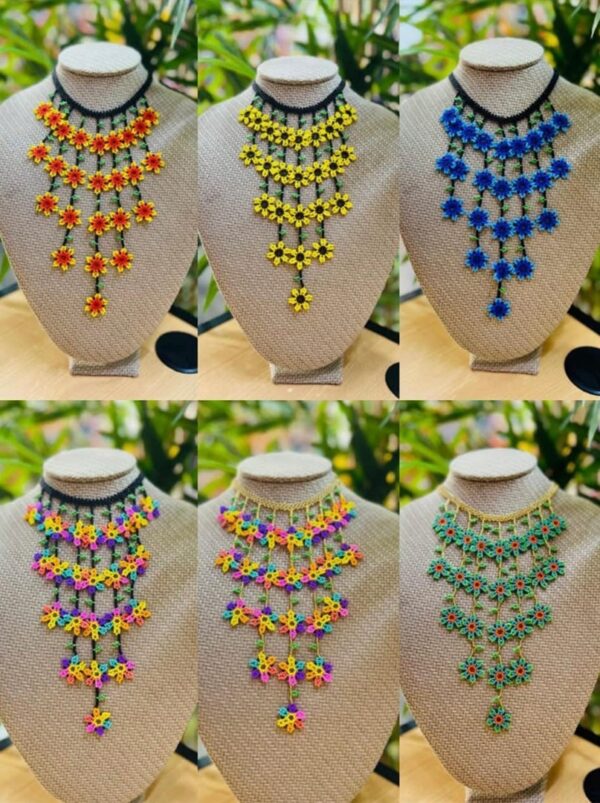 Acesorios - Set Mini Collar Cascada, Aretes & Pulceras