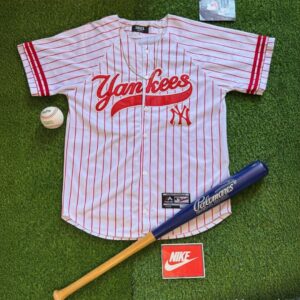 Jersey de Béisbol - Yankees Blanco Rojo