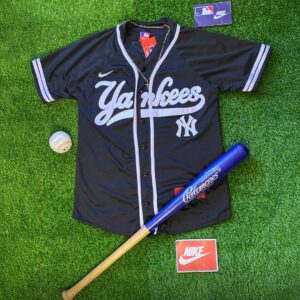 Jersey de Béisbol - Yankees Negro Blanco