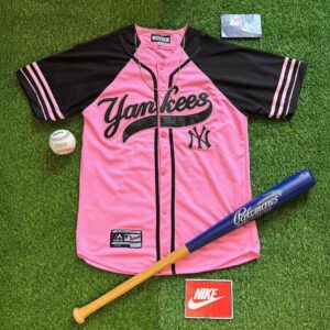 Jersey de Béisbol - Yankees Pink Negro