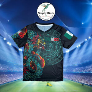 Camiseta Nacional Deportiva -  Mexico Negra
